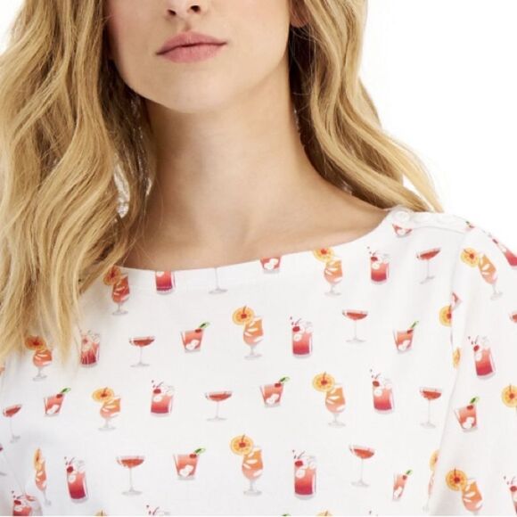 Charter club T-shirt NWT size M - Picture 3 of 8